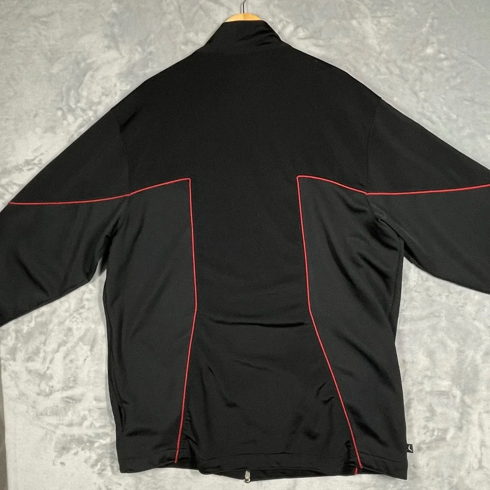 Jordan Mens XXL Black Red Piping Full Zip Track Jacket Jumpman Logo 5653